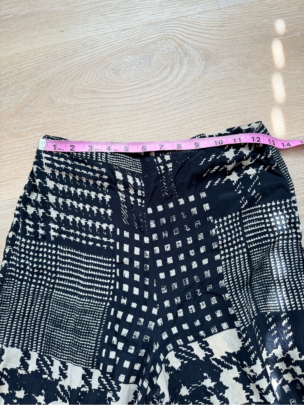 $285 Vintage Winter Kate Silk Wide Leg Pants Culottes High Rise S Tall Palazzo - Picture 9 of 12